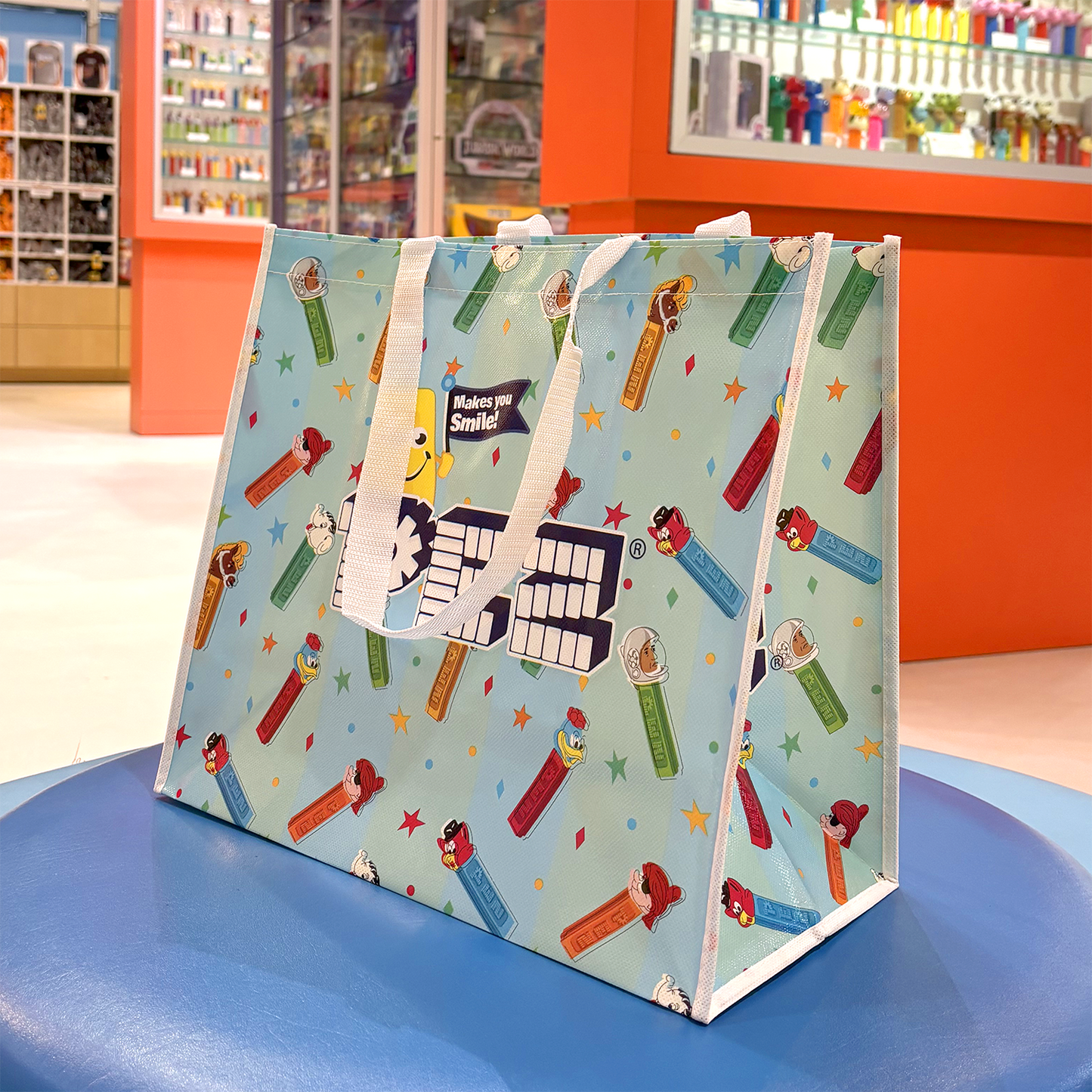 PEZ Recycle Shopping Tote Bag Favorites Design