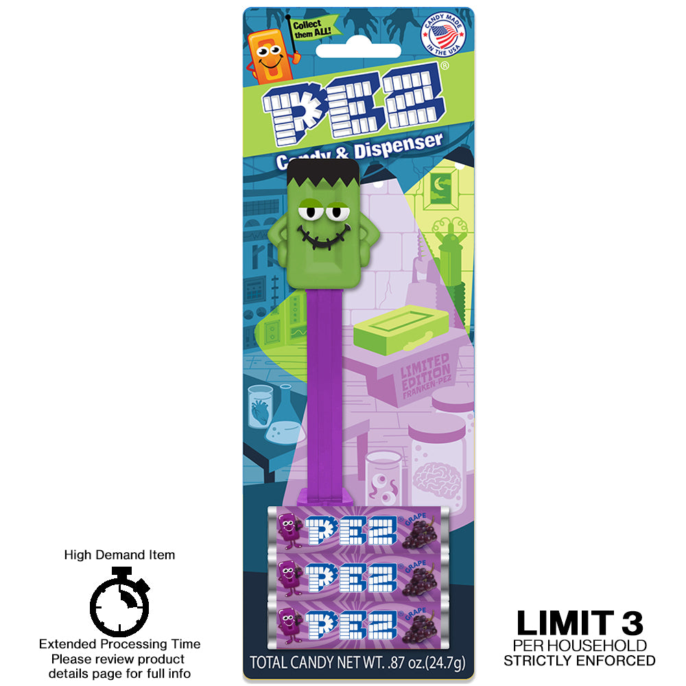 Franky PEZ Halloween Mascot (PEZ.com exclusive) Limit three per household strictly enforced