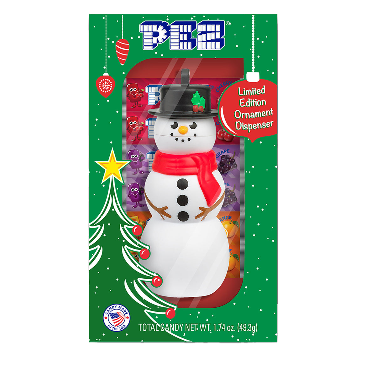 Snowman Limited Edition Ornament PEZ Dispenser