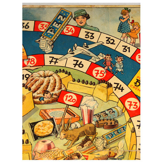 Game Board Detail showing the PEZ Girl
