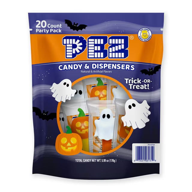 Halloween PEZ Party Bag (20 pack PEZ - each Individually wrapped)
