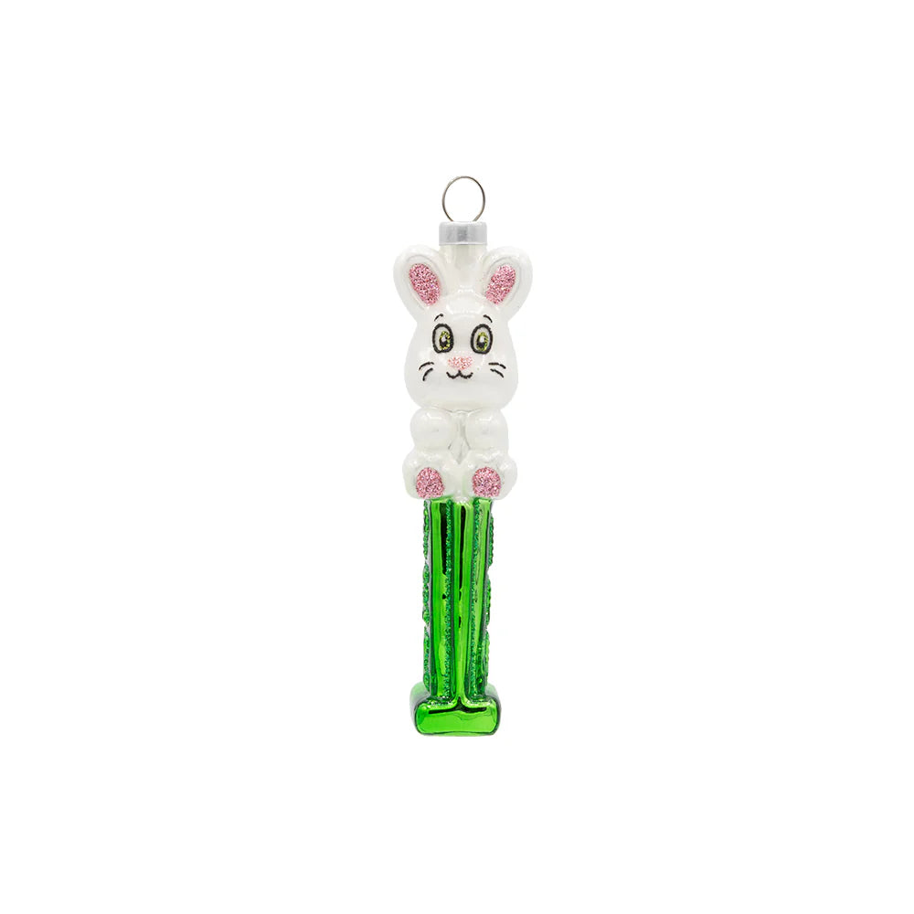 Kat + Annie Mini Easter Bunny PEZ Christmas Ornament