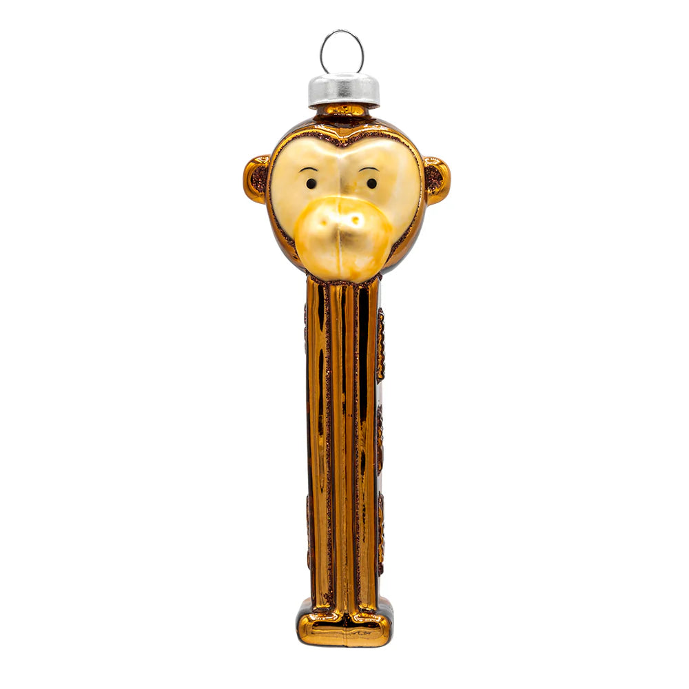 Kat + Annie Monkey PEZ Christmas Ornament