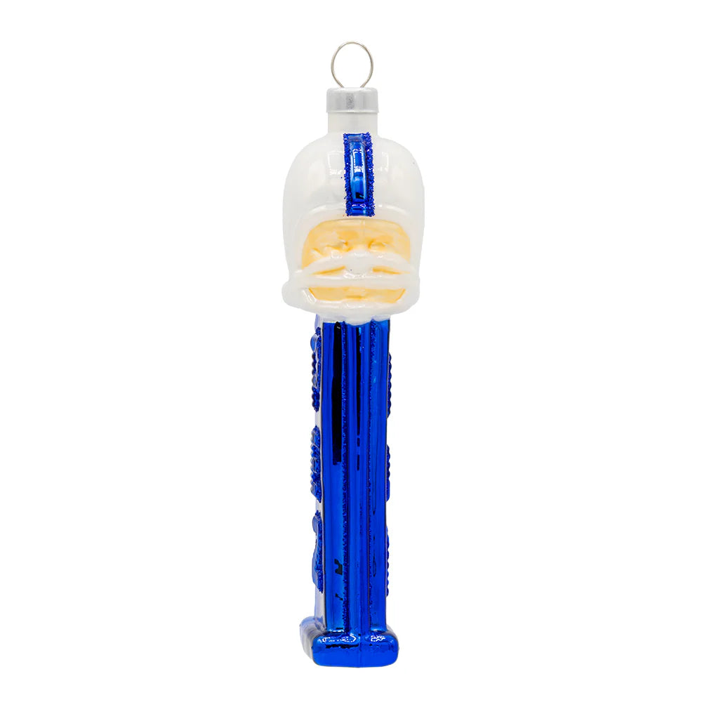 Kat + Annie Blue Football Helmet PEZ Christmas Ornament