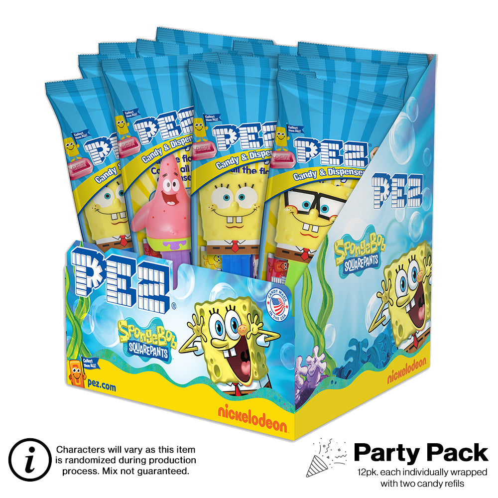SpongeBob SquarePants PEZ - 12 count Party Pack