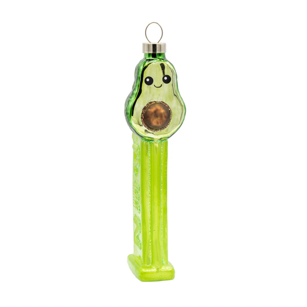 Kat + Annie Avocado PEZ Christmas Ornament