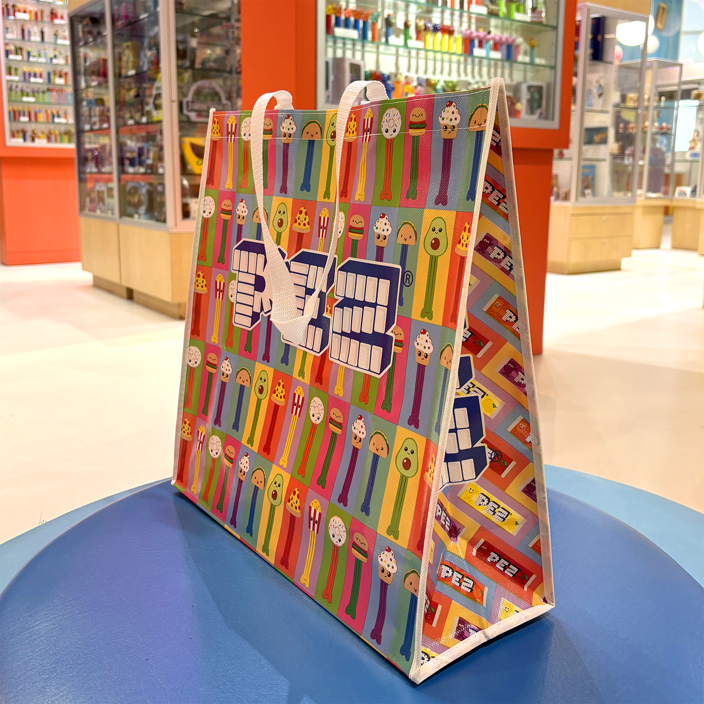 PEZ Recycle Shopping Tote Bag Treats Design