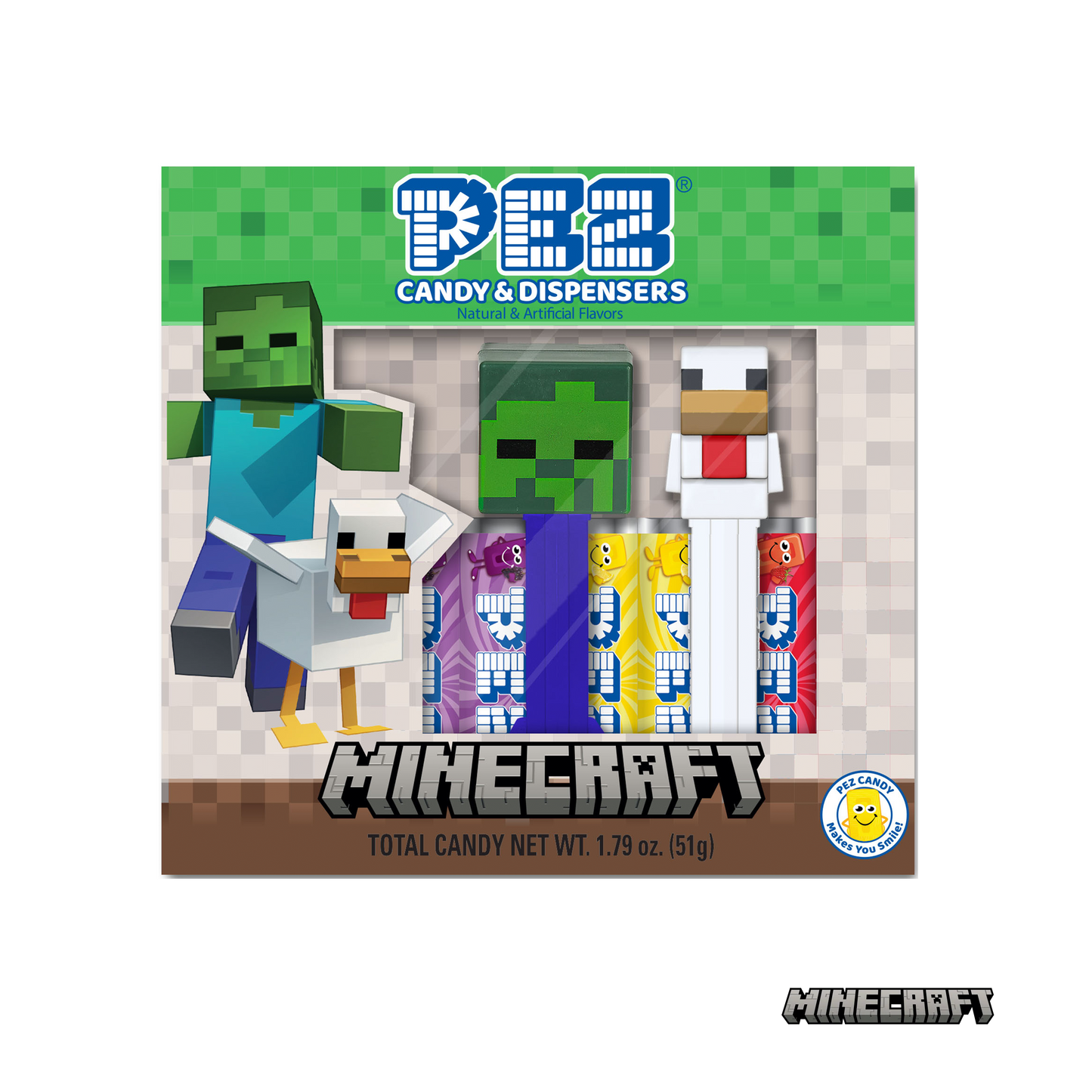 Minecraft Chicken Jockey Gift Set (Mini Creeper & Mini Chicken Jockey)