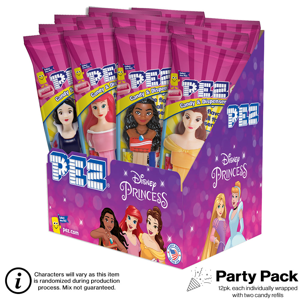 Disney Princess PEZ Party Pack (12 pack - each Individually wrapped)