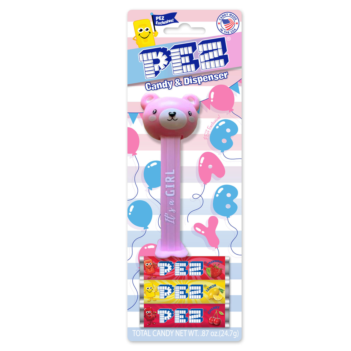 Pink Bear PEZ Dispenser & Candy Refills | PEZ Official Online 