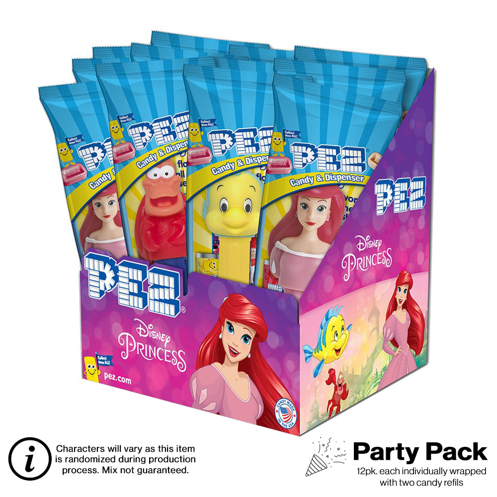 The Little Mermaid PEZ Party Pack (12 pack - each Individually wrapped)