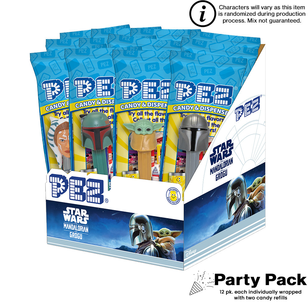 Star Wars: The Mandalorian PEZ Party Pack (12 pack - each Individually wrapped)