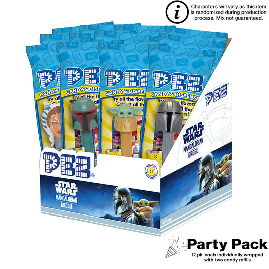 Star Wars: The Mandalorian PEZ Party Pack (12 pack - each Individually wrapped)