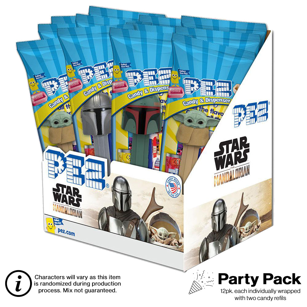 Star Wars: The Mandalorian PEZ Party Pack (12 pack - each Individually wrapped)