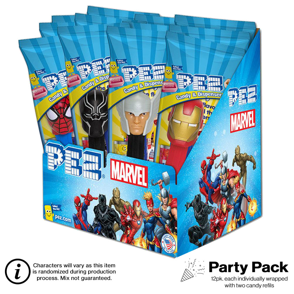 Marvel PEZ Party Pack (12 pack - each Individually wrapped)