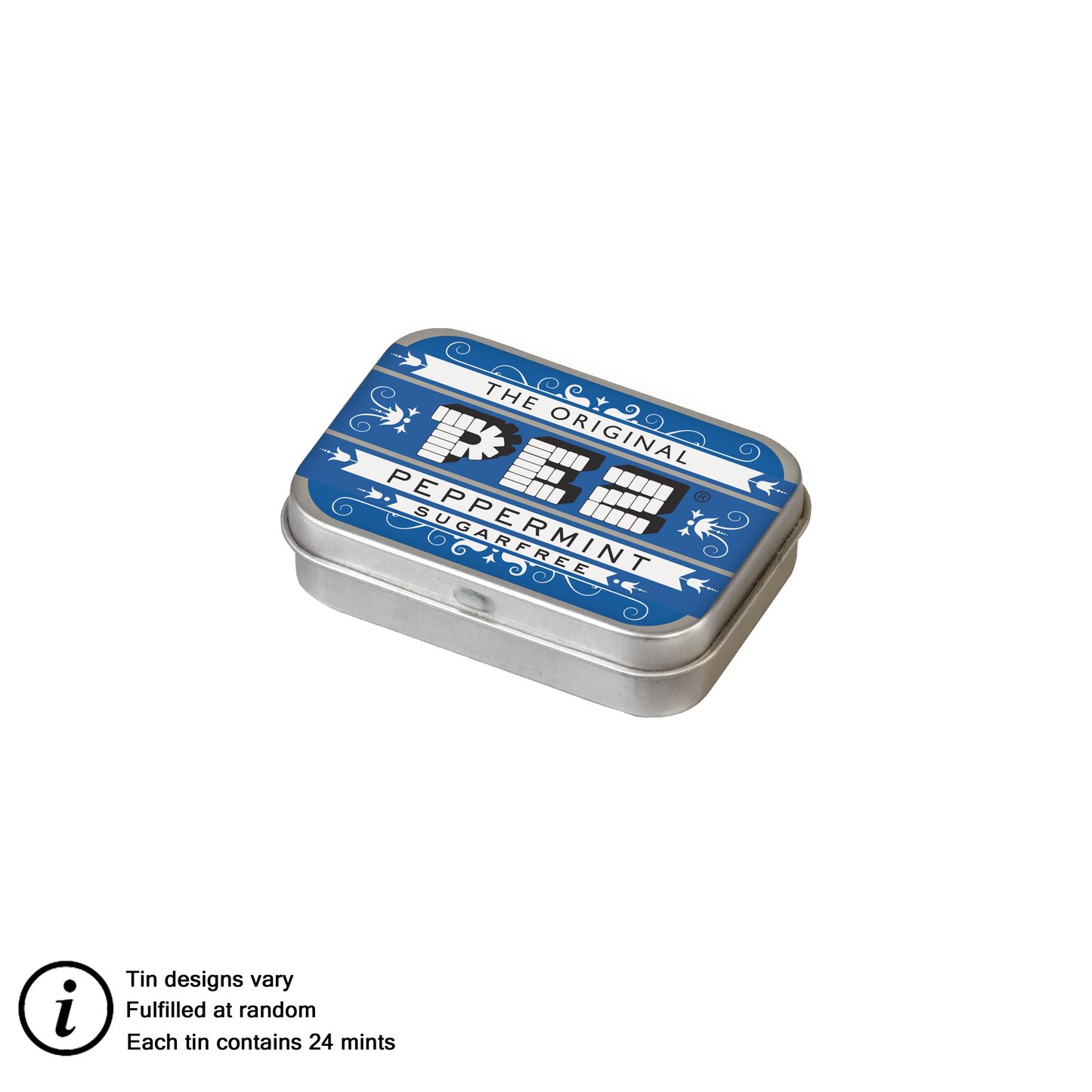 Peppermint Sugar-Free PEZ Candy Tin (24 mints - tin designs vary)