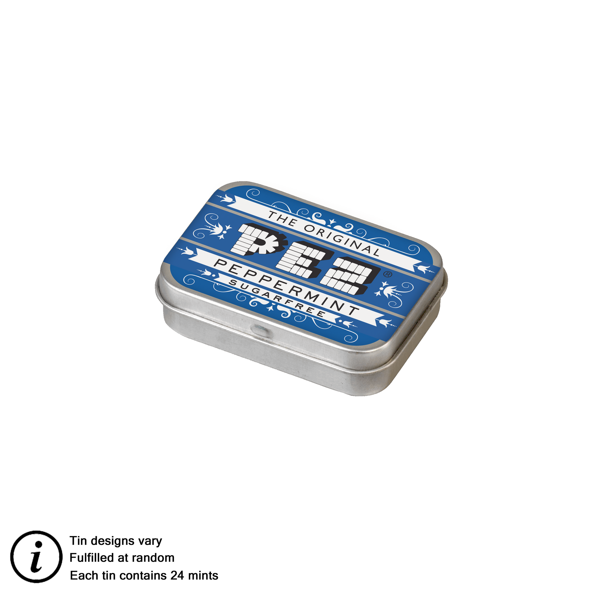 Peppermint Sugar-Free PEZ Candy Tin (24 mints - tin designs vary)