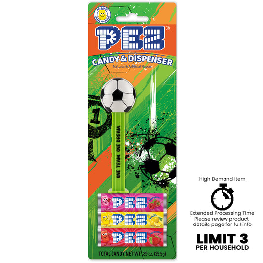 PEZ Soccer Ball Dispenser - One Team One Dream (PEZ Exclusive - Limit 3)
