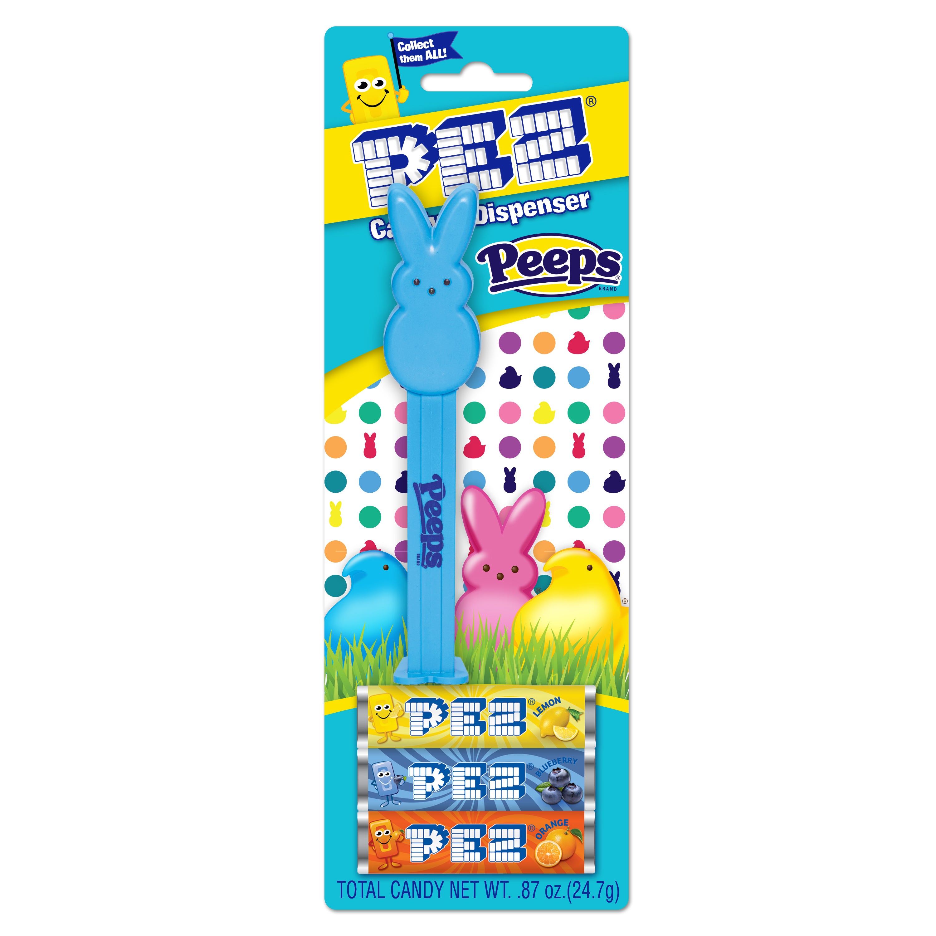Blue Raspberry Pez Peeps Blue PEZ Dispenser & Candy | Peeps | PEZ Official Online Store ...