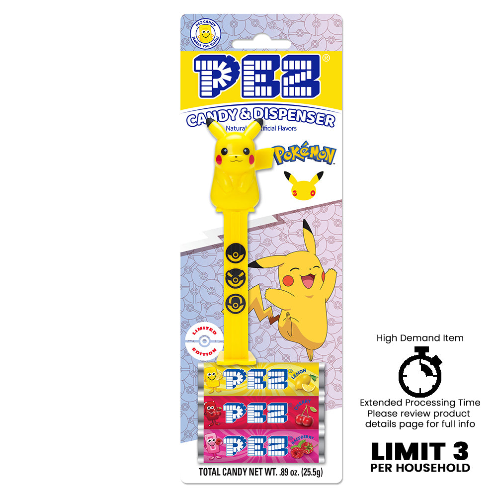 Pikachu 30th Anniversary PEZ (PEZ Exclusive - Limit three per household)