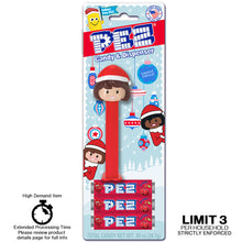 PEZ Presenter Girl Santa Hat (Light Skin Tone/Brown Hair) Limit 3 per household