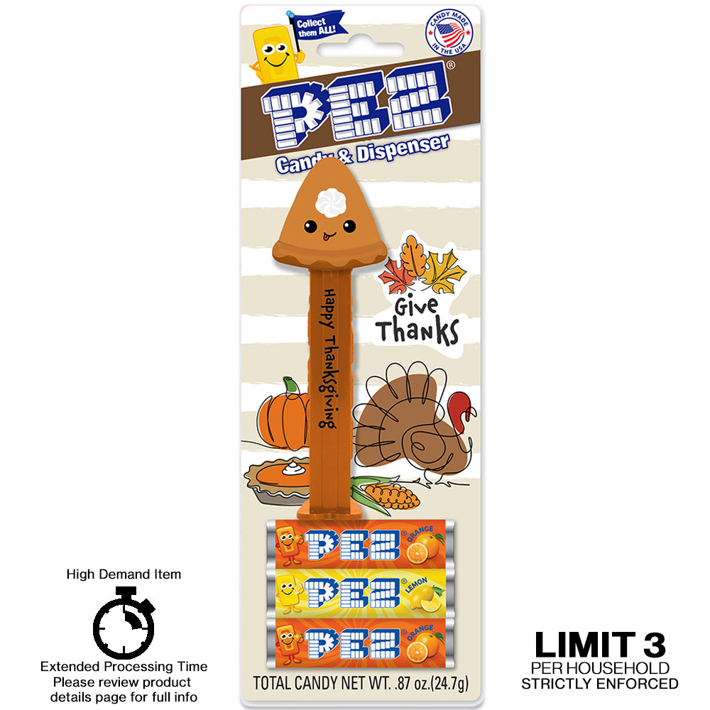 Thanksgiving Pumpkin Pie (PEZ.com exclusive) Limit three per household strictly enforced