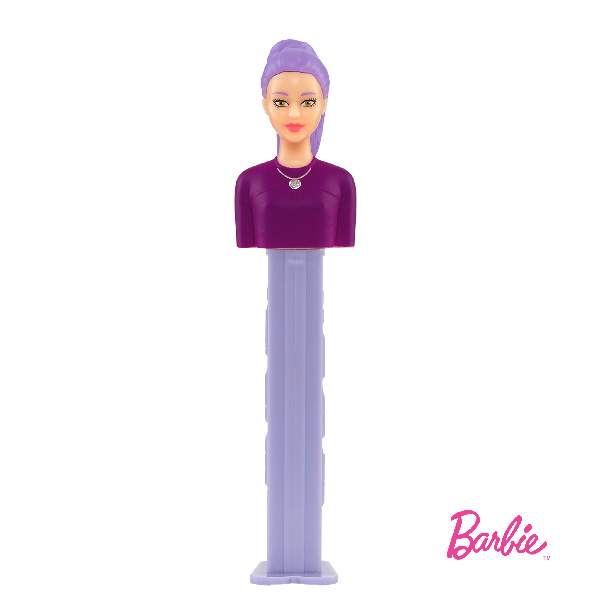 BARBIE Pez Dispenser ~BARBIE With PURPLE HAIR ~ [Carded] Released