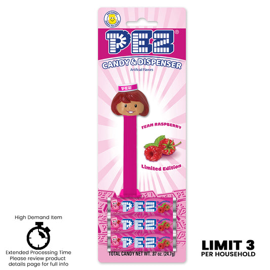 PEZ Raspberry Presenter Girl Dispenser (PEZ Exclusive - Limit 3)