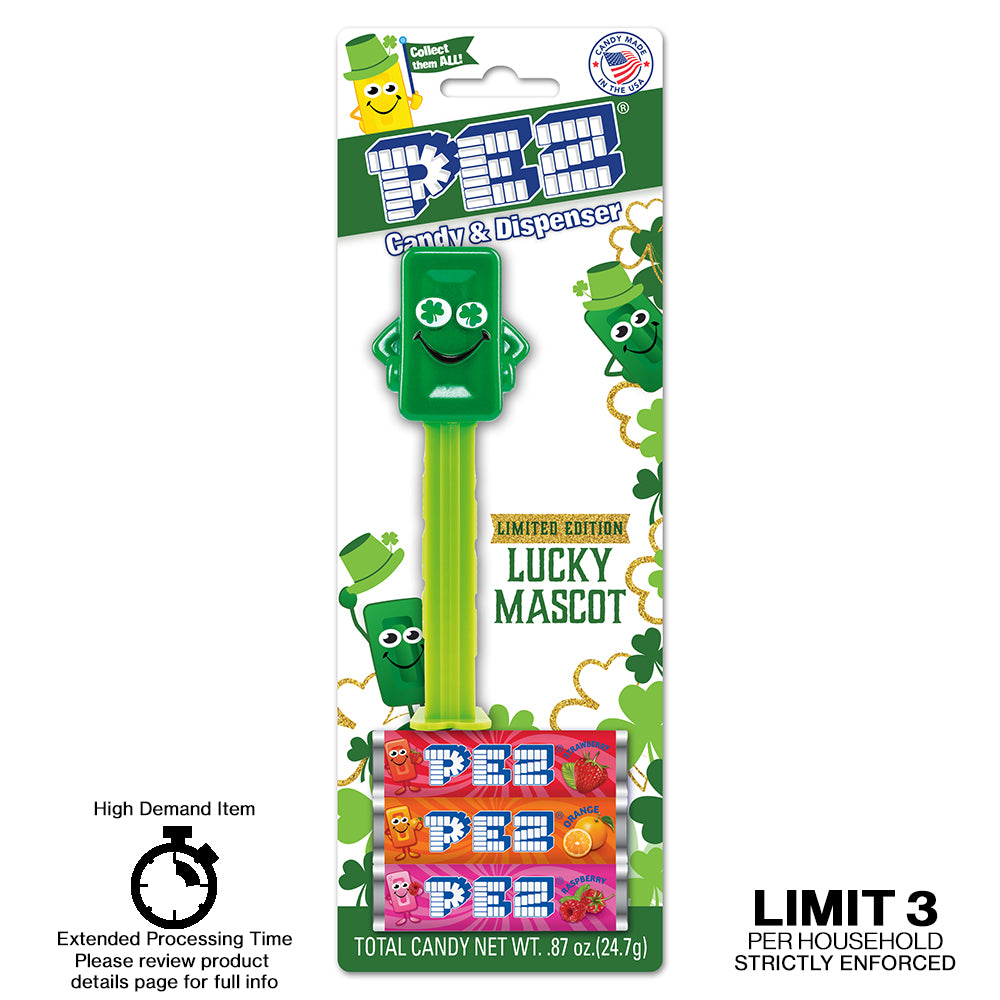 St. Patrick's Day Mascot (PEZ.com exclusive) Limit 3 per household strictly enforced