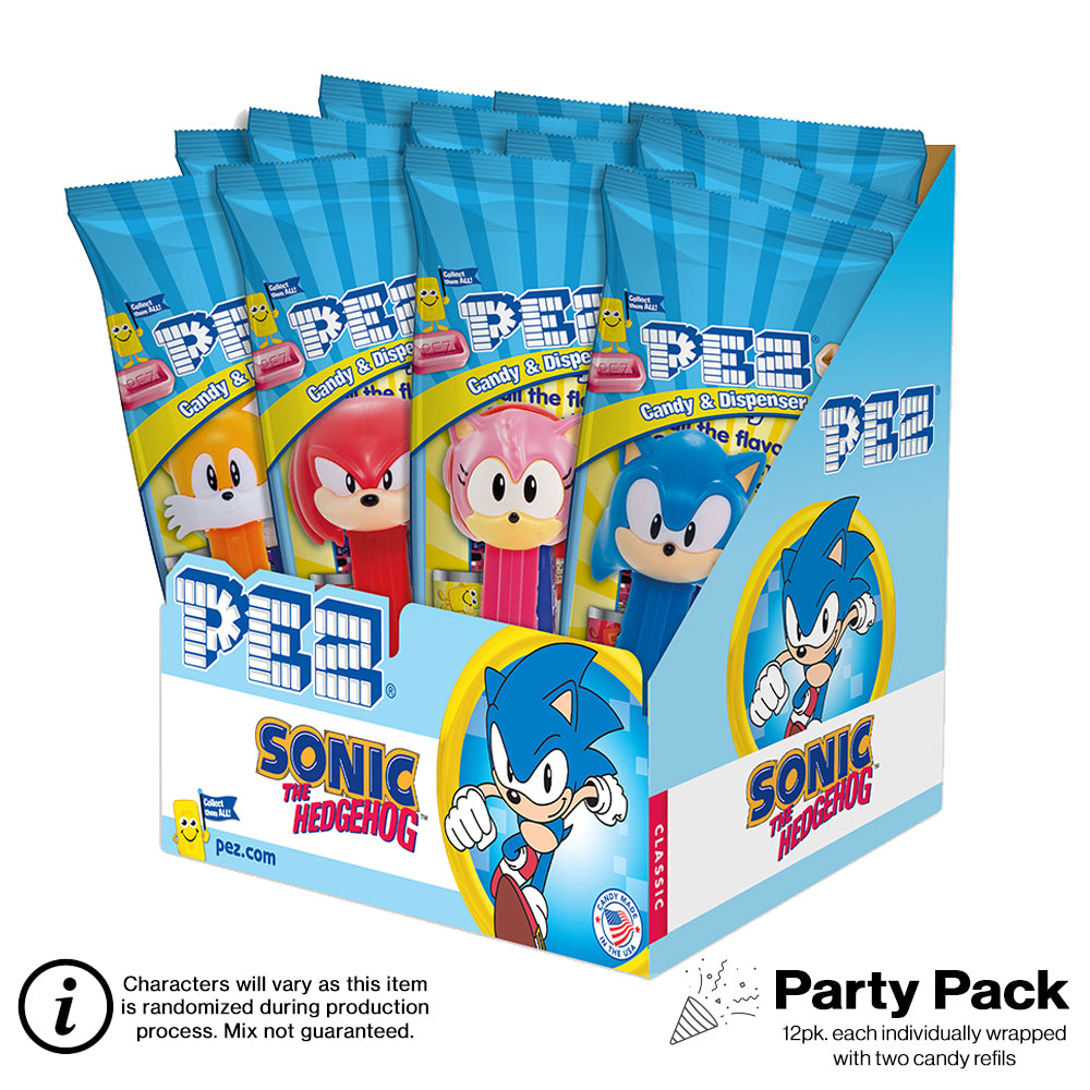 Sonic the Hedgehog PEZ Party Pack (12 pack - each Individually wrapped)