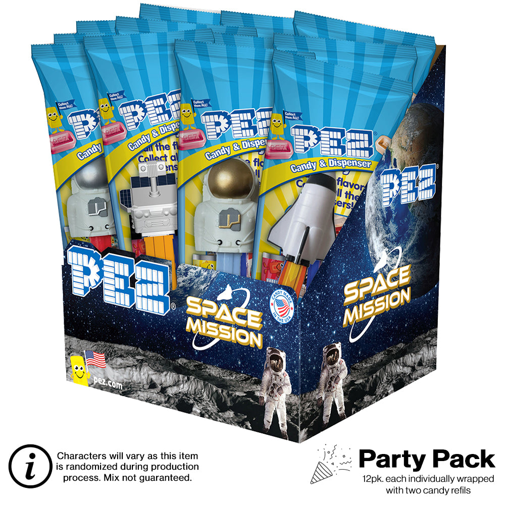 Space Mission PEZ Party Pack (12 pack - each individually wrapped)