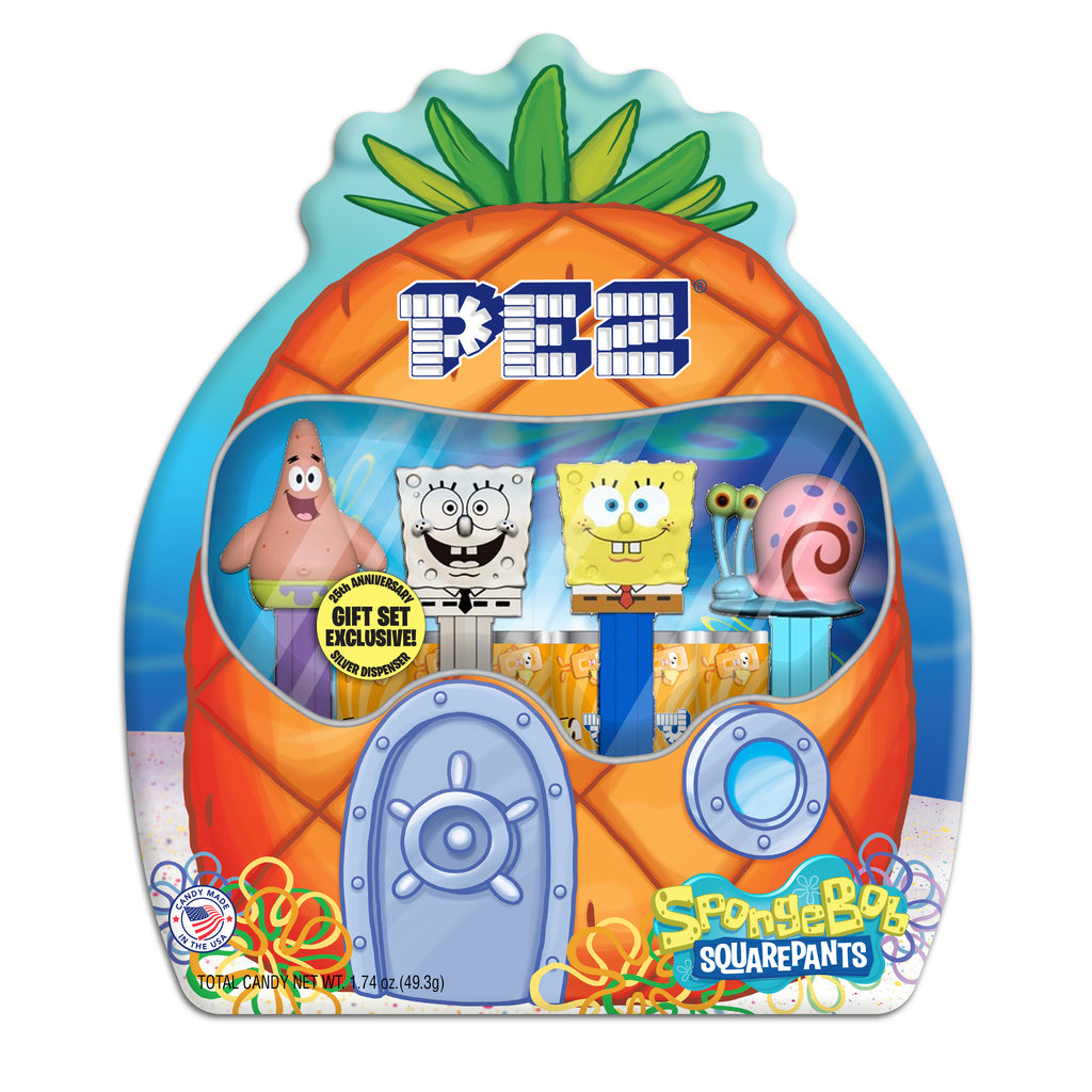 SpongeBob SquarePants 25th Anniversary Gift Tin - PEZ Official Online ...