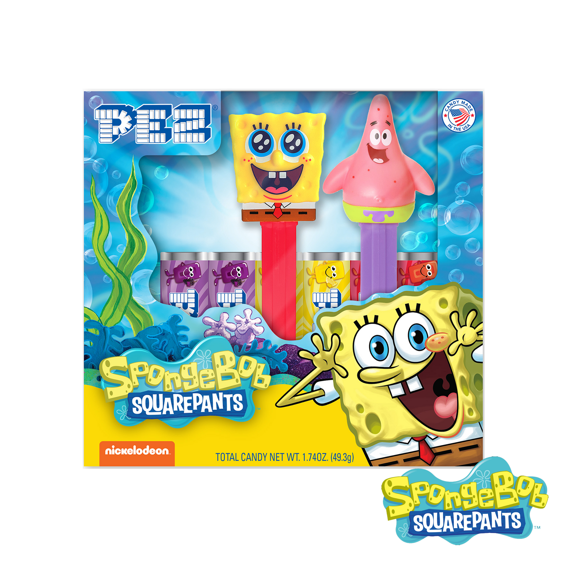 スポンジボブ PEZ ストレージユニット SpongeBob Gift Set PEZ Dispenser & Candy - PEZ Official Online