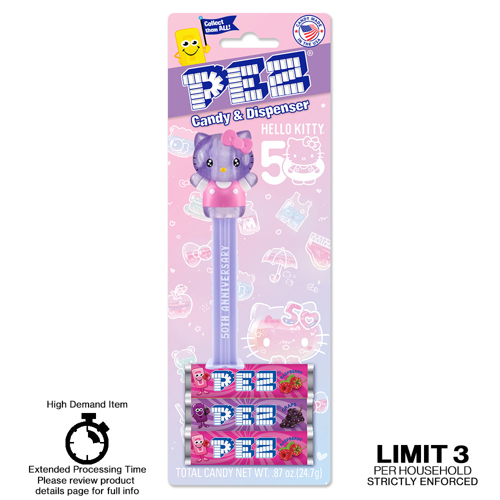 Crystal Hello Kitty 50th Anniversary (PEZ.com exclusive) Limit three per household strictly enforced