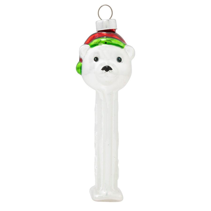 Kat + Annie PEZ Polar Bear Christmas Ornament