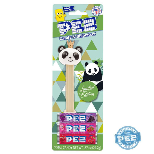 Limited Edition PEZ Panda w/crown