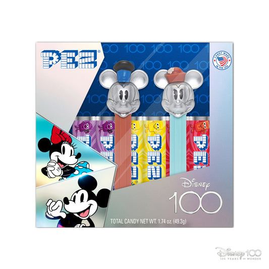 Disney 100 PEZ Gift Set (Platinum Mickey & Minnie)