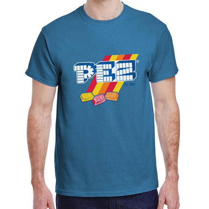 PEZ Retro Stripes Adult T-Shirt - PEZ Candy