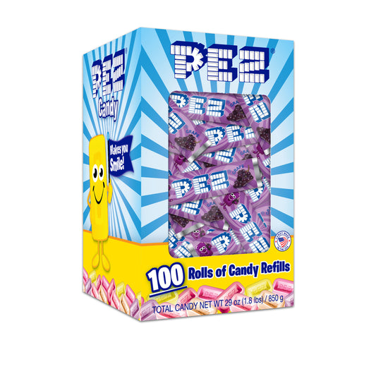 Grape PEZ Candy Refills Bulk Box - 100 rolls