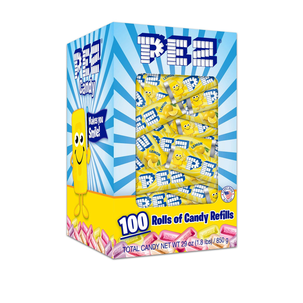 Lemon PEZ Candy Refills Bulk Box - 100 rolls