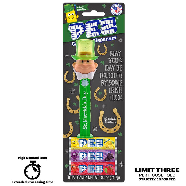 St. Patrick's Day PEZ Boy with Crystal Hat - PEZ Official Online
