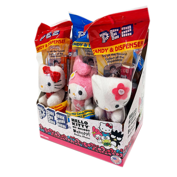 Hello Kitty Plush PEZ Party Pack (9 pack - each Individually wrapped)